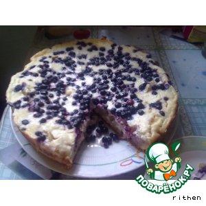 Рецепт: Пирог с грушами, ягодами и творогом