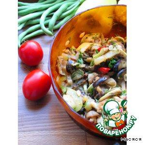 Салат-закуска из  маринованных овощей "Летний микс"