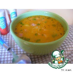 Рецепт: Душистый суп с куриным бедром