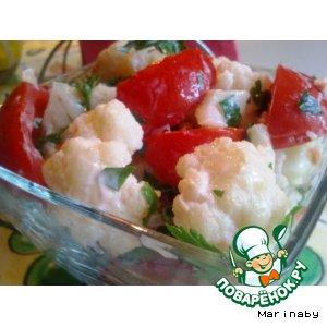 Рецепт: Салат из цветной капусты