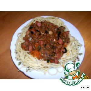 Рецепт: Соус для спагетти Имитация болоньезе