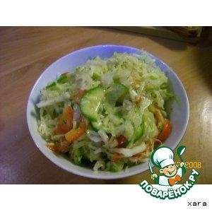 Рецепт: Простецкий овощной салат