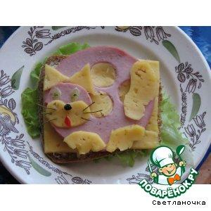 Рецепт: Бутерброд "Котeночек"