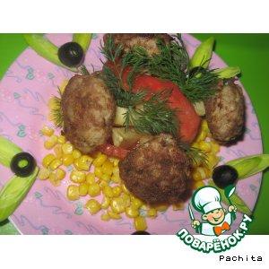Рецепт: Картофель Грибочки в лукошке