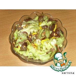 Рецепт: Салат с кедровыми орешками