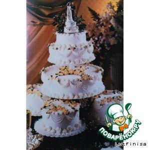 Рецепт: Свадебный торт или торт ко дню рождения
