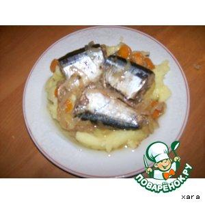 Рецепт: Морская рыба в масляно-уксусном соусе