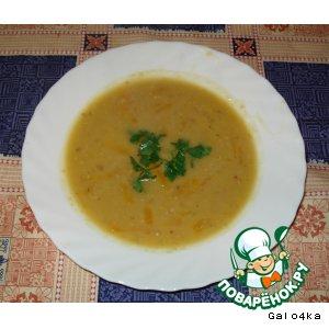 Рецепт: Тыквенный суп с чечевицей