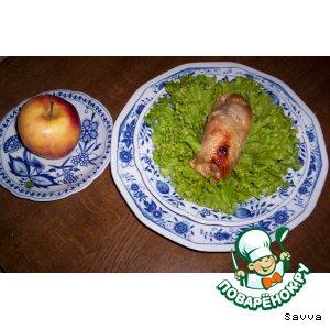 Рецепт: Курица с яблоками Молодильная курочка