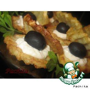 Рецепт: Закуска из картофеля "Морская раковина"