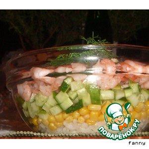 Рецепт: Салат с креветками
