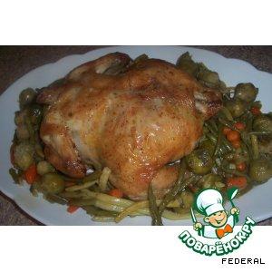 Рецепт: Курица с овощами