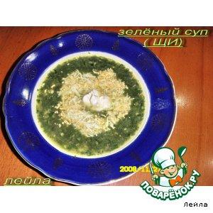 Рецепт: Зеленый суп или щи