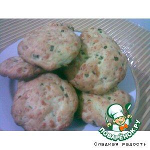 Рецепт: Сырное печенье с зеленью