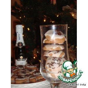 Рецепт: Рождественское шоколадно-ромовое печенье
