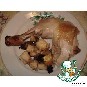 Рецепт: Курица с сухофруктами