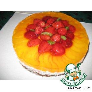 Рецепт: Творожный десерт Цвета радуги