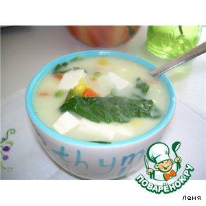 Рецепт: Японский суп с Тофу