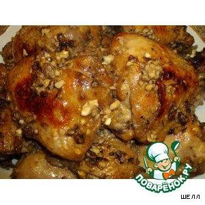 Рецепт: Курица с медом и орехами