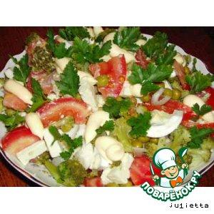 Рецепт: Салат с брокколи и фетой