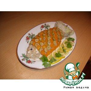 Рецепт: Салат Рыба в цветной шубе
