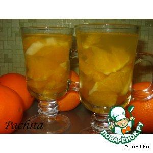 Рецепт: Яблочно-апельсиновый компот
