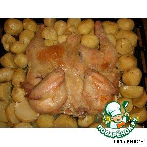 Рецепт: Самая обычная картошечка с курочкой