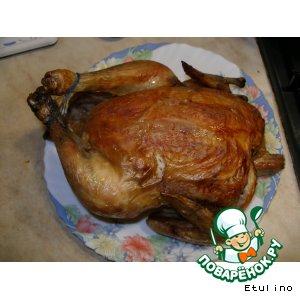 Рецепт: Курица, запеченная на соли