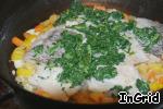 Рыба в сырном соусе на овощной подушке ингредиенты