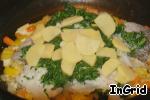 Рыба в сырном соусе на овощной подушке ингредиенты