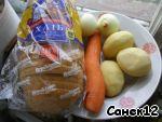 Горячие бутерброды с морковью и картофелем ингредиенты