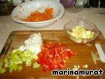 Креветки с овощным гарниром ингредиенты