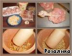 Куриные ножки с сыром и грецкими орешками в беконе ингредиенты