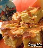 Эстонский пирог Яблочные пирожные ингредиенты