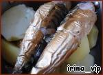 Котлеты картофельные с копчeной рыбой и яйцами-пашот ингредиенты
