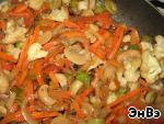 Теплый овощной салат с грибами и рисом ингредиенты