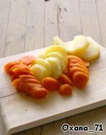 Морковно-картофельный гратин со свининой ингредиенты
