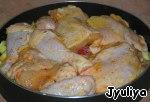 Цыпленок с картофелем и яблоками ингредиенты