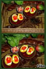 Манго со сливками и красной икрой ингредиенты