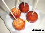 Яблоки на палочках в карамели ингредиенты