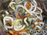 Салат с рисовой лапшой и грибом шиитаки ингредиенты