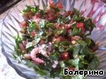 Салат с креветками и шпинатом ингредиенты
