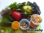 Легкий салат с морепродуктами ингредиенты