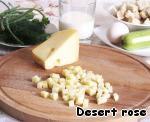 Кассероль из кабачков, сыра и хлеба ингредиенты