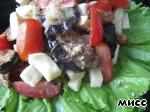 Тeплый салат с баклажанами Готовим вместе ингредиенты