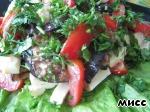 Тeплый салат с баклажанами Готовим вместе ингредиенты