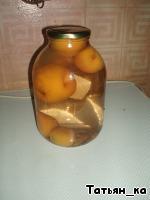 Компот из целых персиков ингредиенты