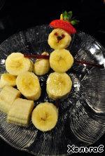 Снеговик банановый с фруктовым салатом ингредиенты