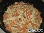 Рисовая вермишель с куриным филе и креветками ингредиенты