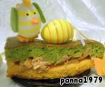 Зелено-желтый пирог с куриной начинкой ингредиенты